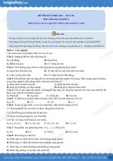 Đề thi giữa kì 1 KHTN 8 Kết nối tri thức - Đề số 10